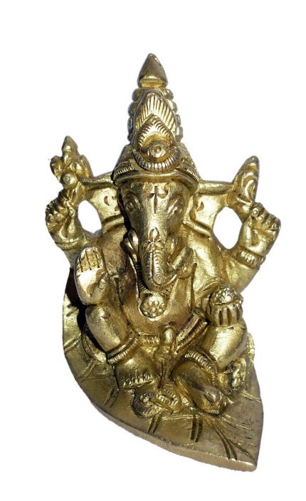 Ganesha Idol Sitting Pan Small Brass  Idol | Deity Idol Exclusive Collection
