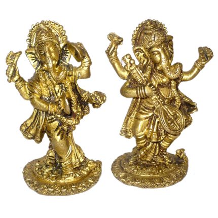 Ganesha Musical Set Brass Idol | Deity Idol Exclusive Collection