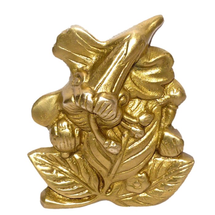 Jasood Ganesha Hanging Small Brass  Idol | Deity Idol Exclusive Collection - Image 1