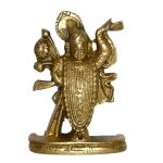 Shreenathji God Medium Idol Brass | Handcrafted Deity Statue for Home Temple & Divine Blessings