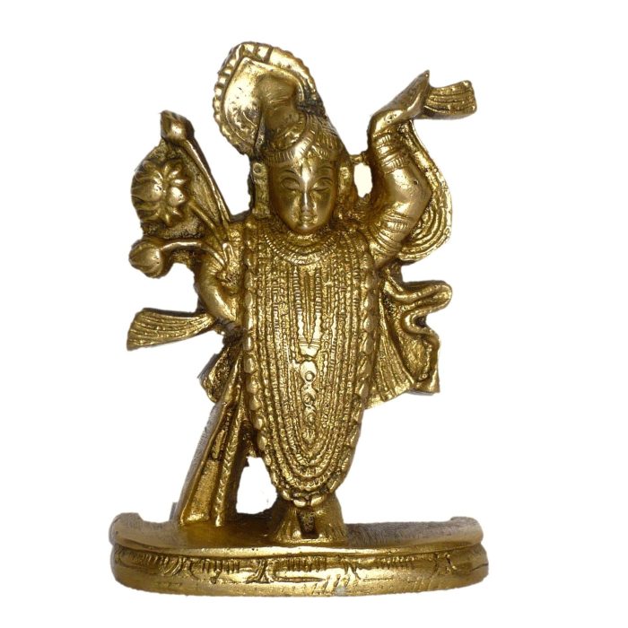Shreenathji God Medium Idol Brass Idol | Deity Idol Exclusive Collection - Image 1