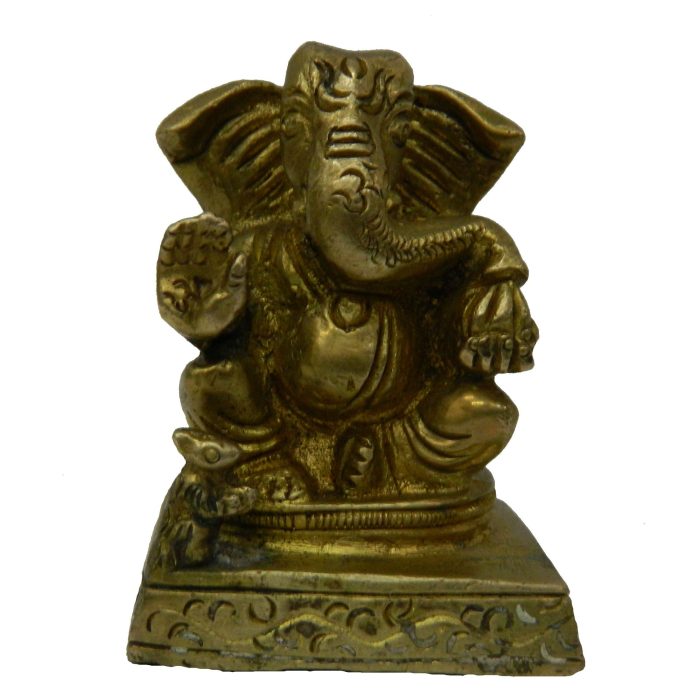 Ganesha Brass Collectible Handicraft Small  Idol | Deity Idol Exclusive Collection - Image 1