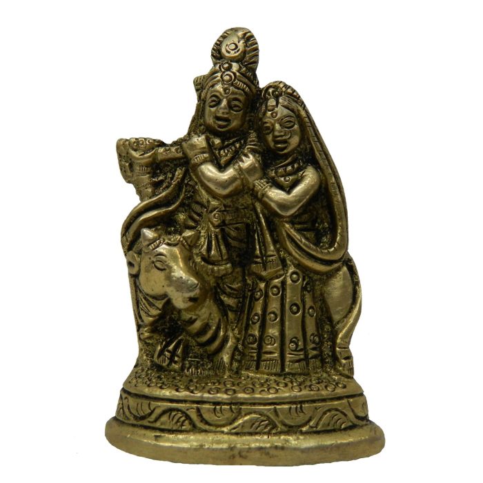 Lord Radha Krishna God Brass Idol | Deity Idol Exclusive Collection - Image 1