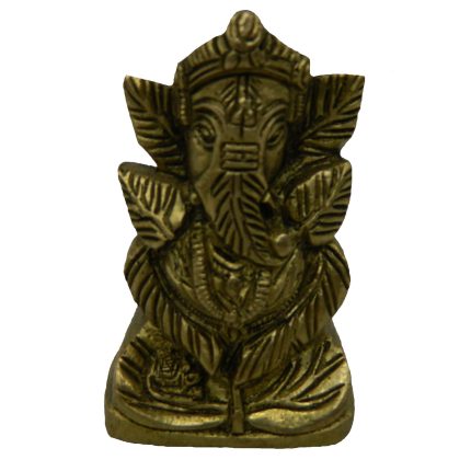 Pan Shape Ganesha Medium Brass Idol | Deity Idol Exclusive Collection