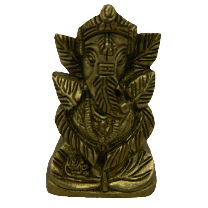Pan Shape Ganesha Medium Brass Idol | Deity Idol Exclusive Collection - Image 1