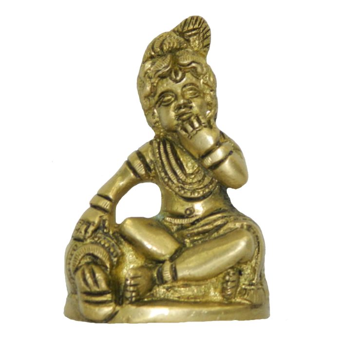 Bal Krishna Medium Brass Idol | Deity Idol Exclusive Collection - Image 1
