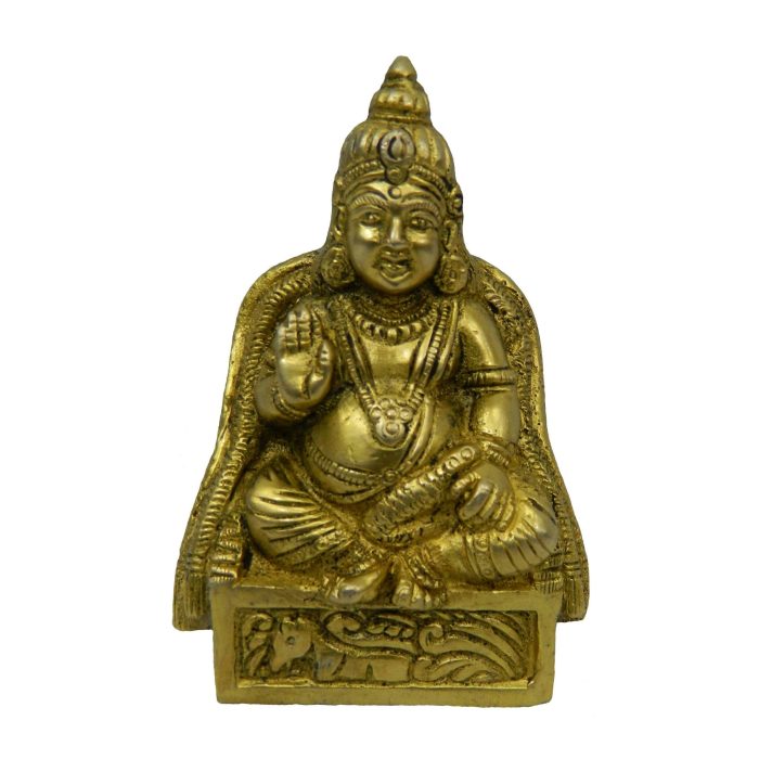 Kubera Sitting God Brass Idol | Deity Idol Exclusive Collection - Image 1