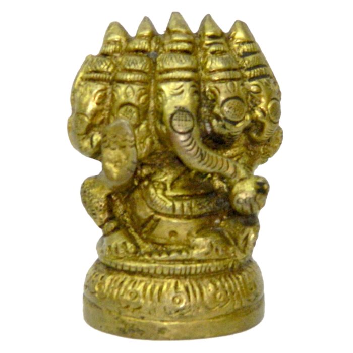 Panchmukhi Ganesha Brass Idol | Deity Idol Exclusive Collection - Image 1