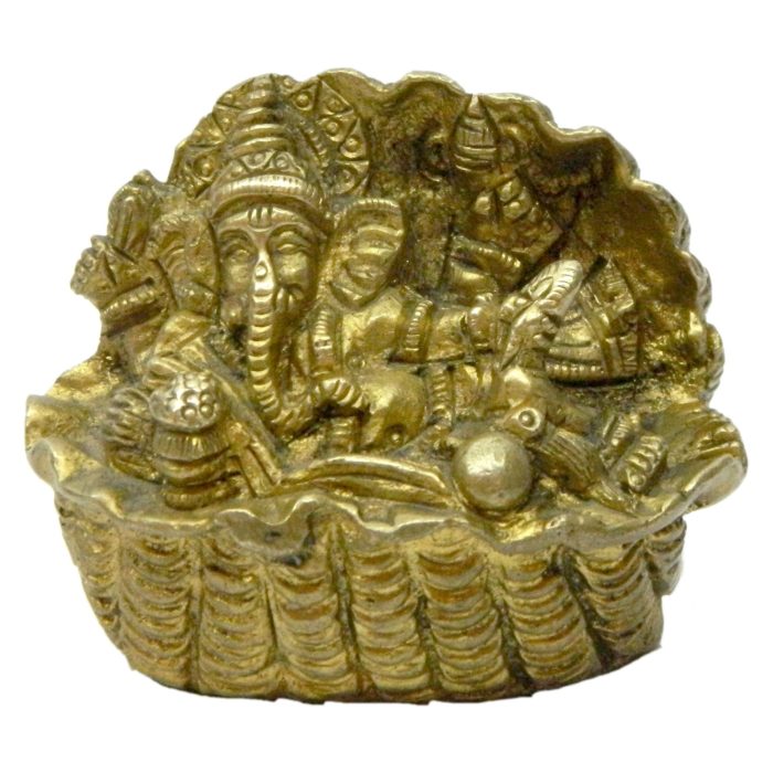 God Idol Of Sitting Ganesh Brass Idol | Deity Idol Exclusive Collection - Image 1