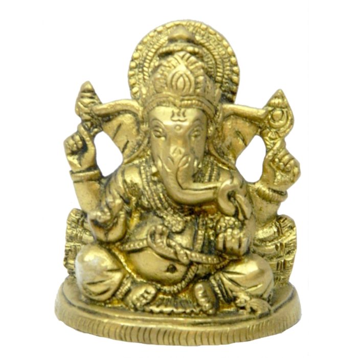 God Idol Of Sitting Ganesha Brass  Idol | Deity Idol Exclusive Collection - Image 1