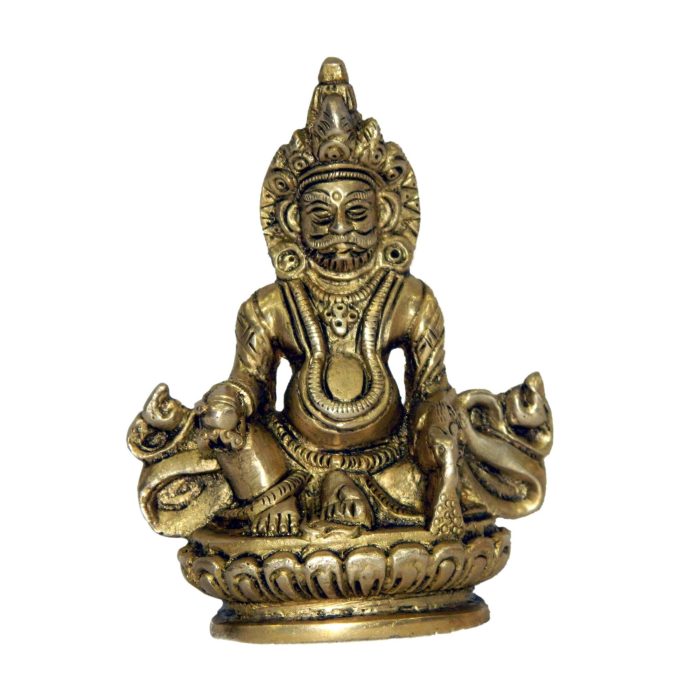 Lord Kuber (God of Wealth) Brass Idol | Deity Idol Exclusive Collection - Image 1