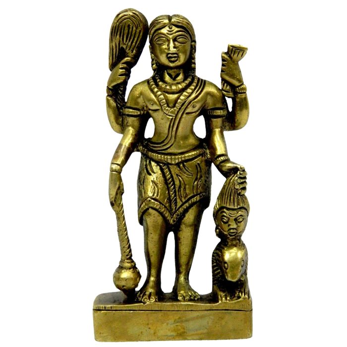 Statue Of Kaal Bhirav Brass Idol | Deity Idol Exclusive Collection - Image 1