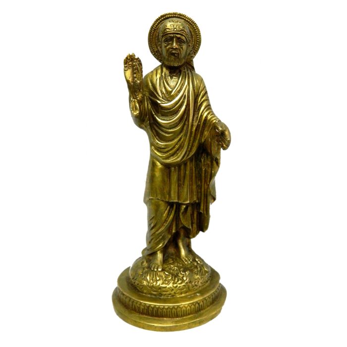 Statue Of Standing Saibaba Brass Idol | Deity Idol Exclusive Collection - Image 1