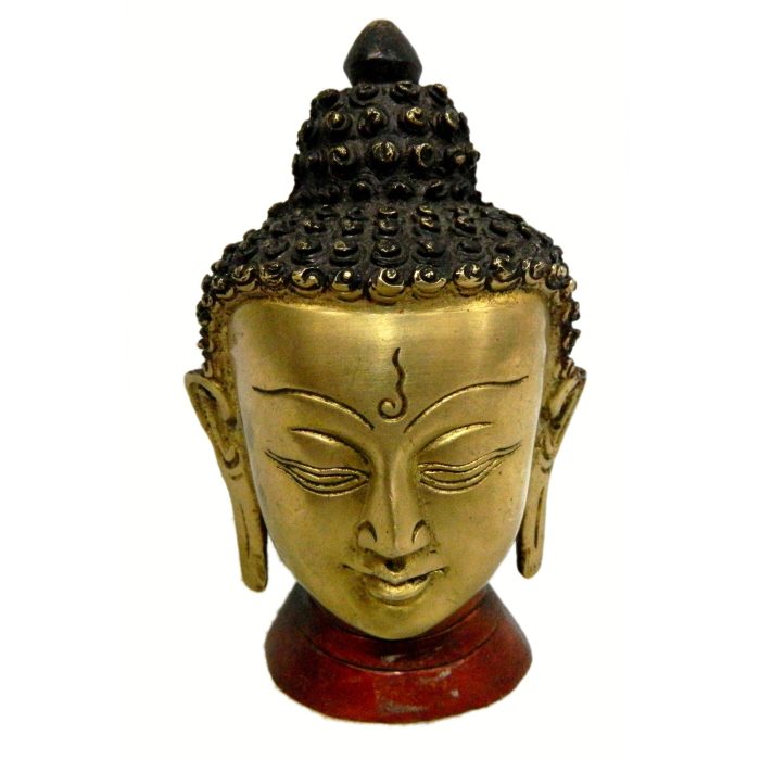 Statue Of Buddha Face Brass Idol | Deity Idol Exclusive Collection - Image 1