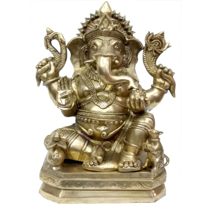 Decorative Ganesh Statue Brass Idol | Deity Idol Exclusive Collection - Image 1