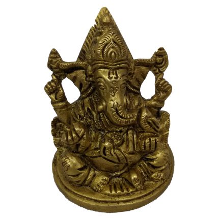 Idol Of Sitting Ganesh Brass Idol | Deity Idol Exclusive Collection