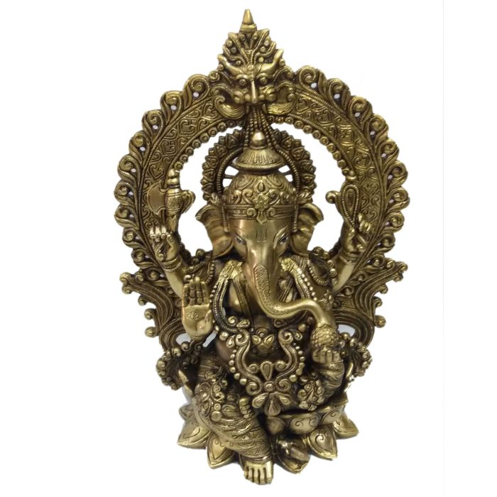 Statue Of Kaman Ganesh Brass Idol | Deity Idol Exclusive Collection - Image 1