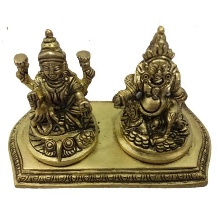 Idol Of Sitting Kuber Laxmi Brass  Idol | Deity Idol Exclusive Collection