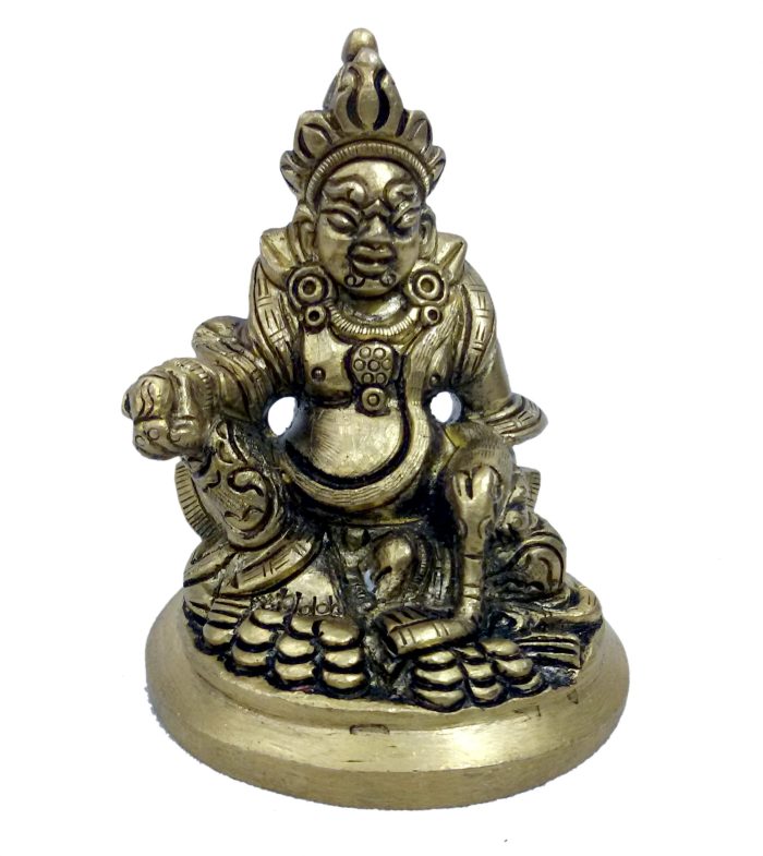Idol Of Sitting Kuber Medium Brass  Idol | Deity Idol Exclusive Collection - Image 1