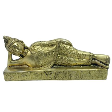 Decorative Statue Of Sleeping Buddha Brass For Idol | Deity Idol Exclusive Collection