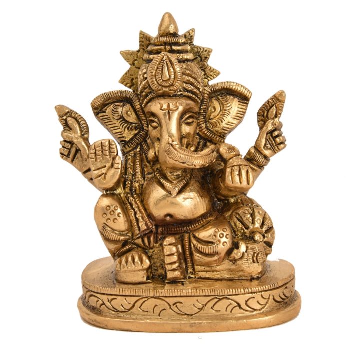 Brass Statue Of Ganesh Idol | Deity Idol Exclusive Collection - Image 1