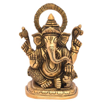 God Ganesha Sitting Idol Brass Idol | Deity Idol Exclusive Collection