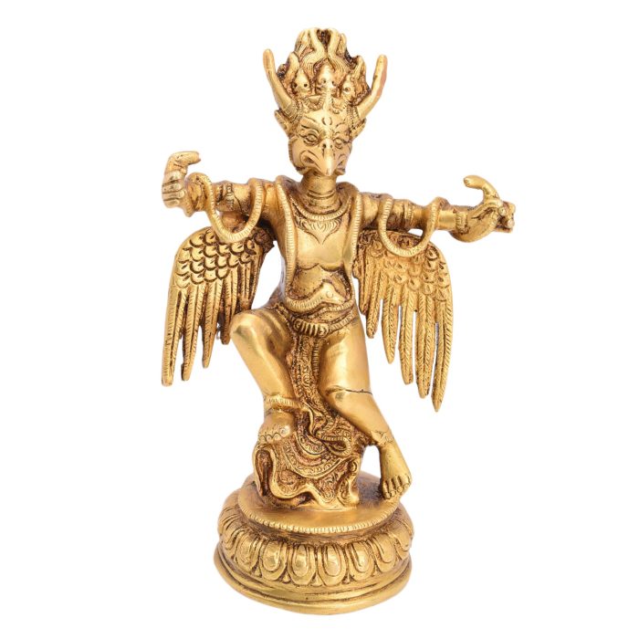 God Statue Of Garud Dev Brass Idol | Deity Idol Exclusive Collection - Image 1
