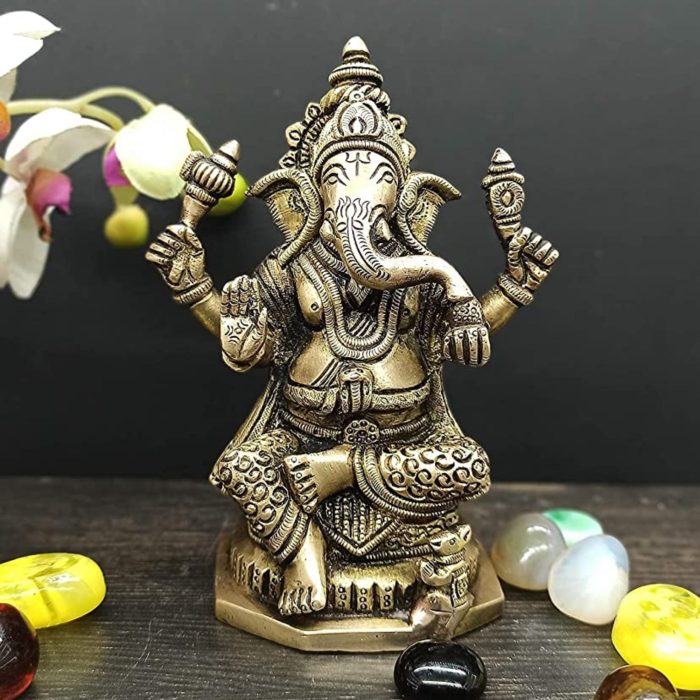 Idol Of Ganesh Brass Idol | Deity Idol Exclusive Collection - Image 1