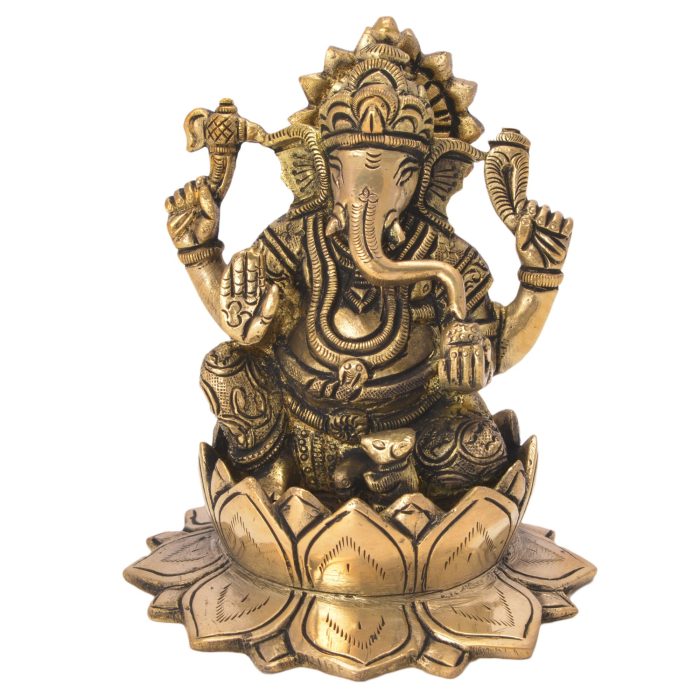 Statue Of Ganesh Brass Idol | Deity Idol Exclusive Collection - Image 1