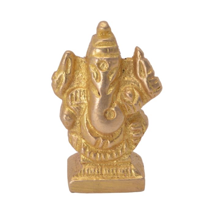 Small Bajath God Ganesh Brass Idol | Deity Idol Exclusive Collection - Image 1