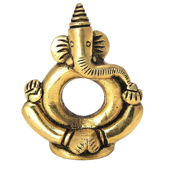 Design Statue Of Ganesh Brass  Idol | Deity Idol Exclusive Collection - Image 1
