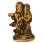 Radha Krishna Idol Brass | Authentic Hindu Deity Statue Divine Blessings Symbolism