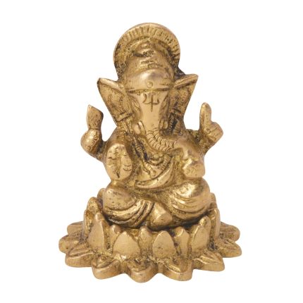 Kamal Ganesh Idol Brass Murti Idol | Deity Idol Exclusive Collection
