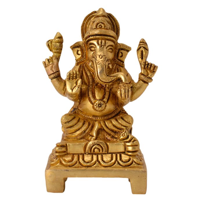 God Ganesh Statue Brass Idol | Deity Idol Exclusive Collection - Image 1