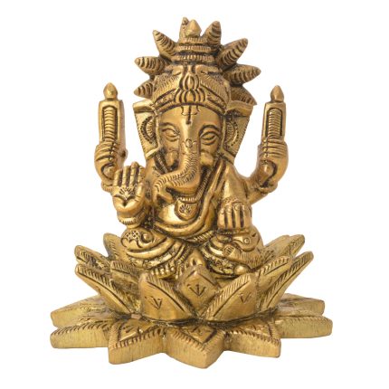 Kamal Ganesh Brass Idol Decorative Handicrafts Product  Idol | Deity Idol Exclusive Collection