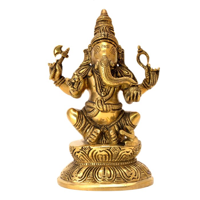 Decorative Ganesh Statue Brass Idol | Deity Idol Exclusive Collection - Image 1