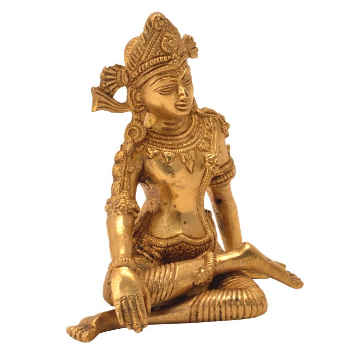 Decorative Statue Of Indra Dev Brass Idol | Deity Idol Exclusive Collection - Image 1