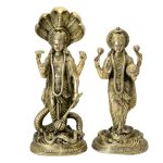 Decorative Statue of Vishnu Lakshmi pair collectible | Authentic Hindu Deity Statue for Sacred Worship