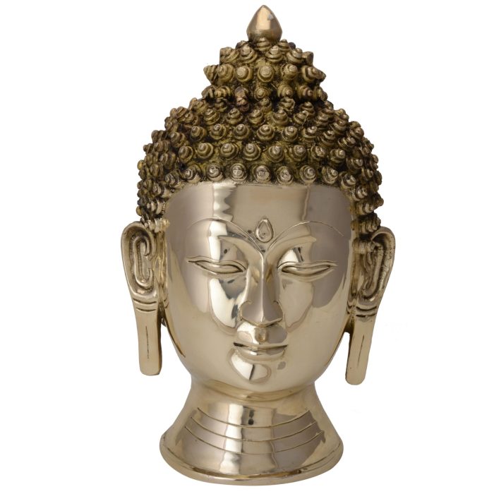 Decorative God Buddha Face Brass Idol | Deity Idol Exclusive Collection - Image 1