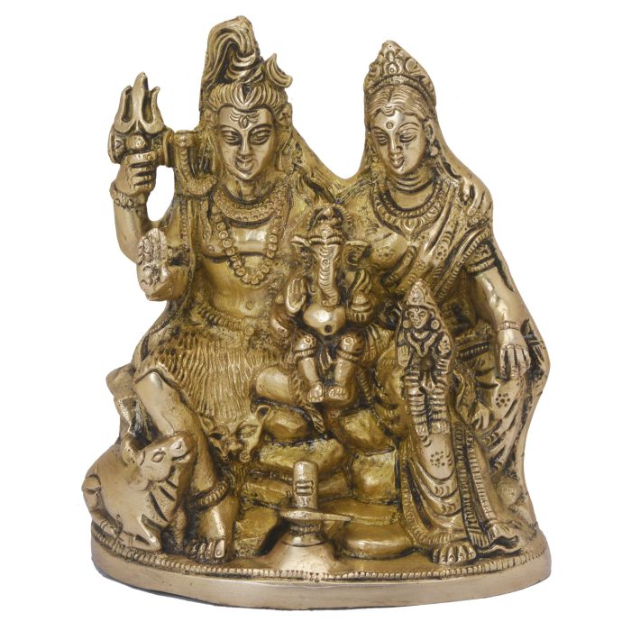 Shiv Family Idol Brass Idol | Deity Idol Exclusive Collection - Image 1