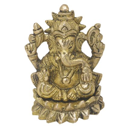 Lord Ganesha Small Size Brass Idol | Deity Idol Exclusive Collection
