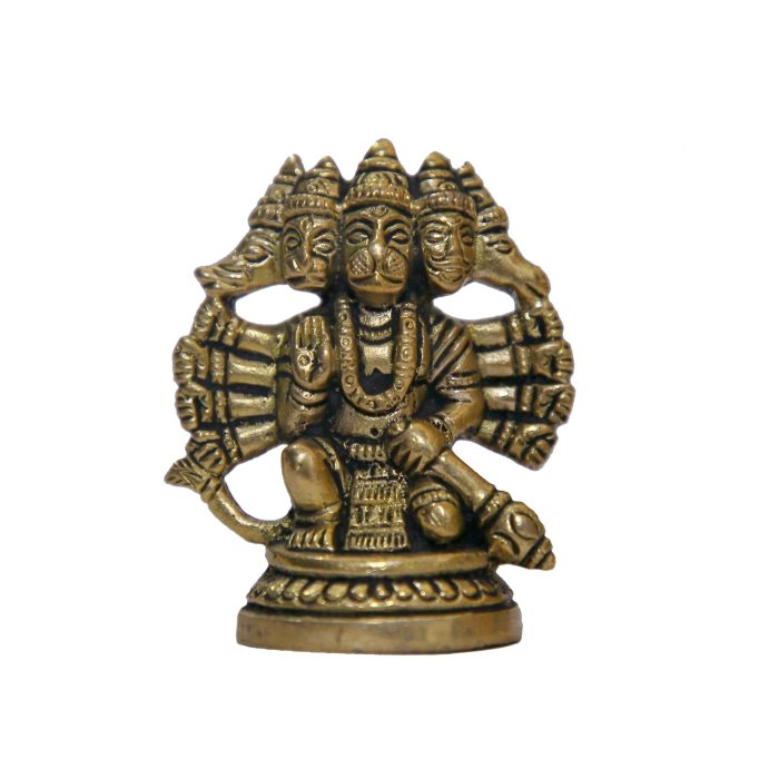 Panchmukhi Hanuman Brass Collectible  Idol | Deity Idol Exclusive Collection - Image 1