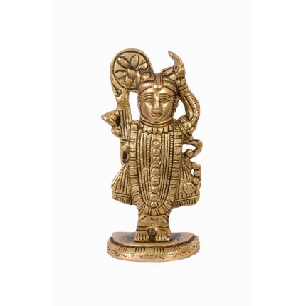 Shreenathji God Brass Collectible Handicraft Small Idol | Deity Idol Exclusive Collection