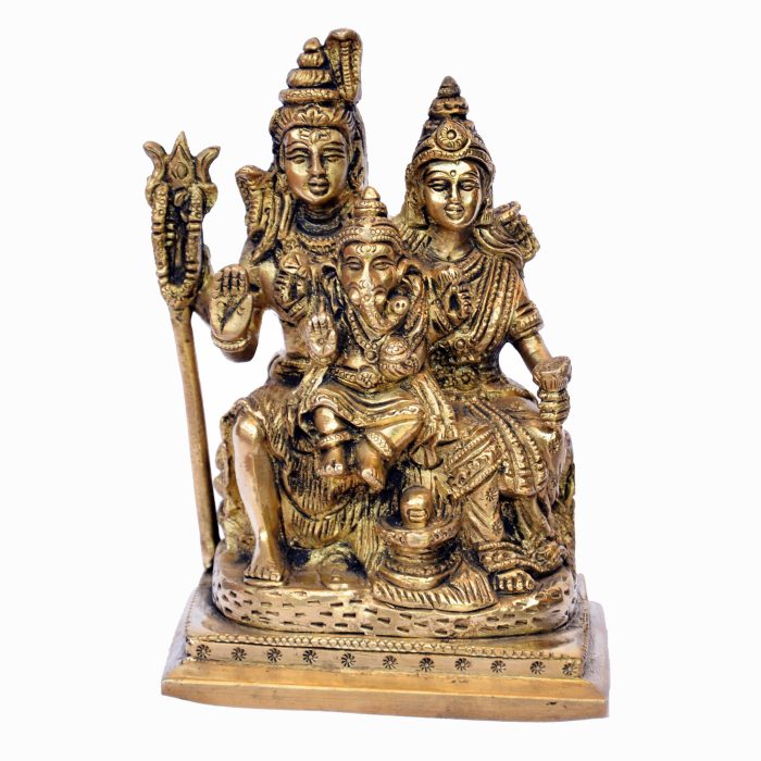 Shiva Parivar/Family Brass Idol | Deity Idol Exclusive Collection - Image 1