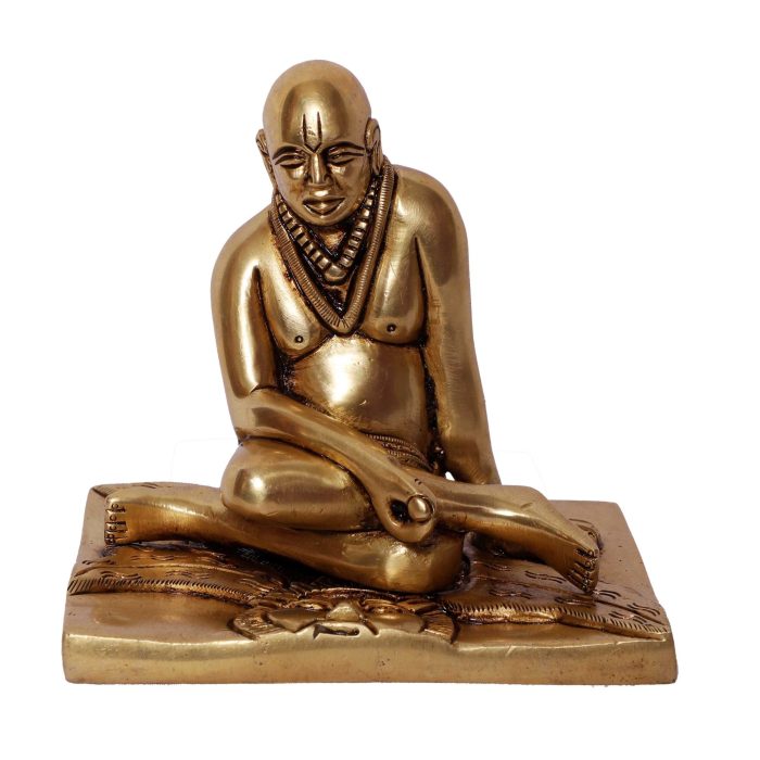 Swami Samarth Brass God Figurine Collectible  Idol | Deity Idol Exclusive Collection - Image 1