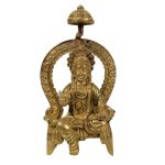 Chitragupta God Brass Collectible Handicraft Small &ndash; Premium Brass Deity Idol for Home & Temple