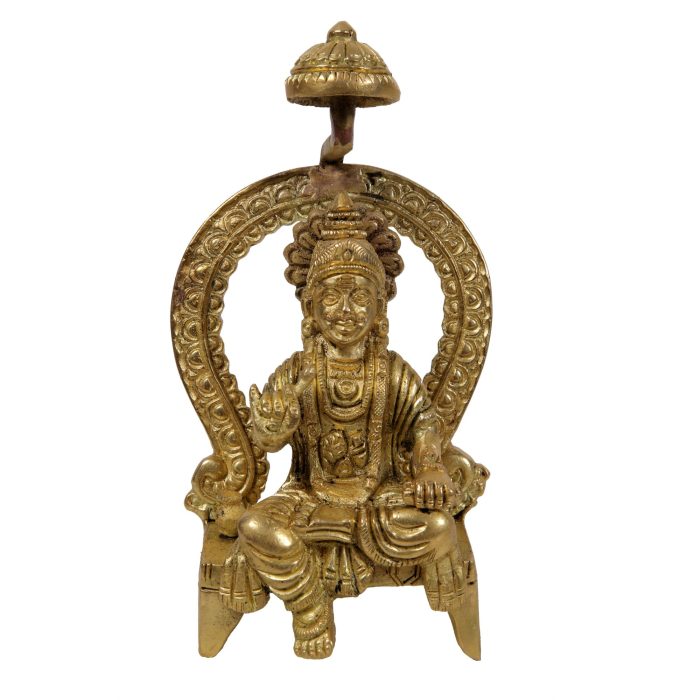 Chitragupta God Brass Collectible Handicraft Small  Idol | Deity Idol Exclusive Collection - Image 1