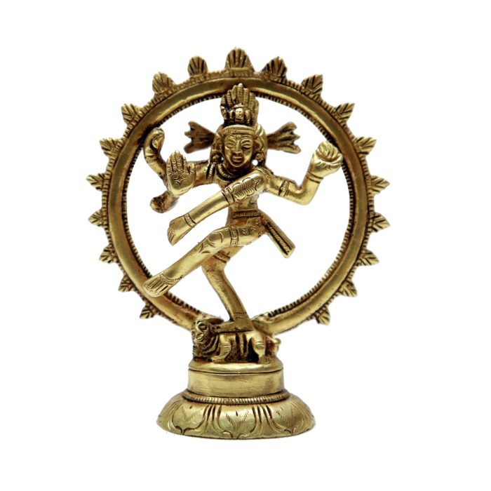 Nataraja (Dancing Shiva) Brass Collectible Handicraft Small  Idol | Deity Idol Exclusive Collection - Image 1