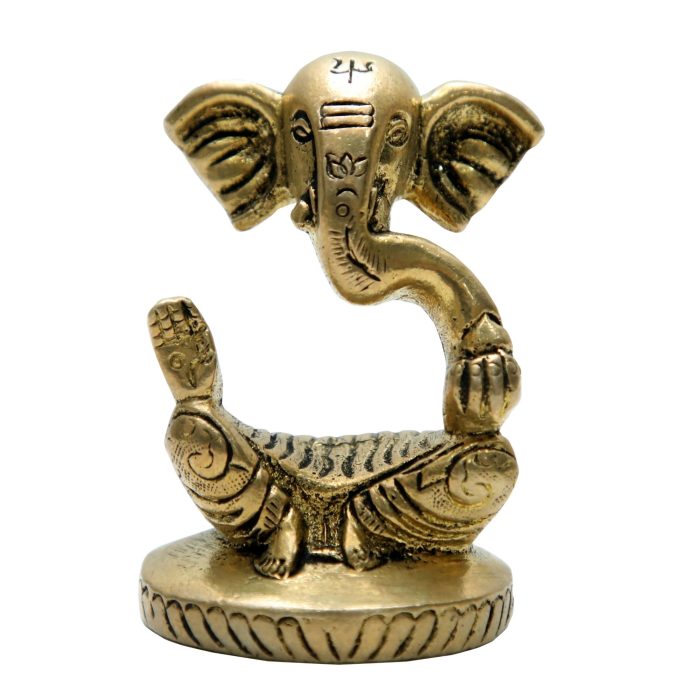 Ganesha Brass Collectible Handicraft small  Idol | Deity Idol Exclusive Collection - Image 1