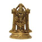Lord Tirupati Balaji Brass Small Size Collectible | Authentic Hindu Deity Statue for Divine Blessings